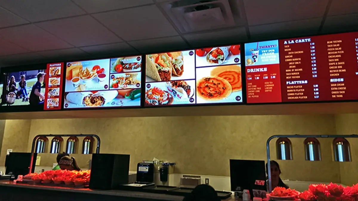 Digital signage for retail and restaurants